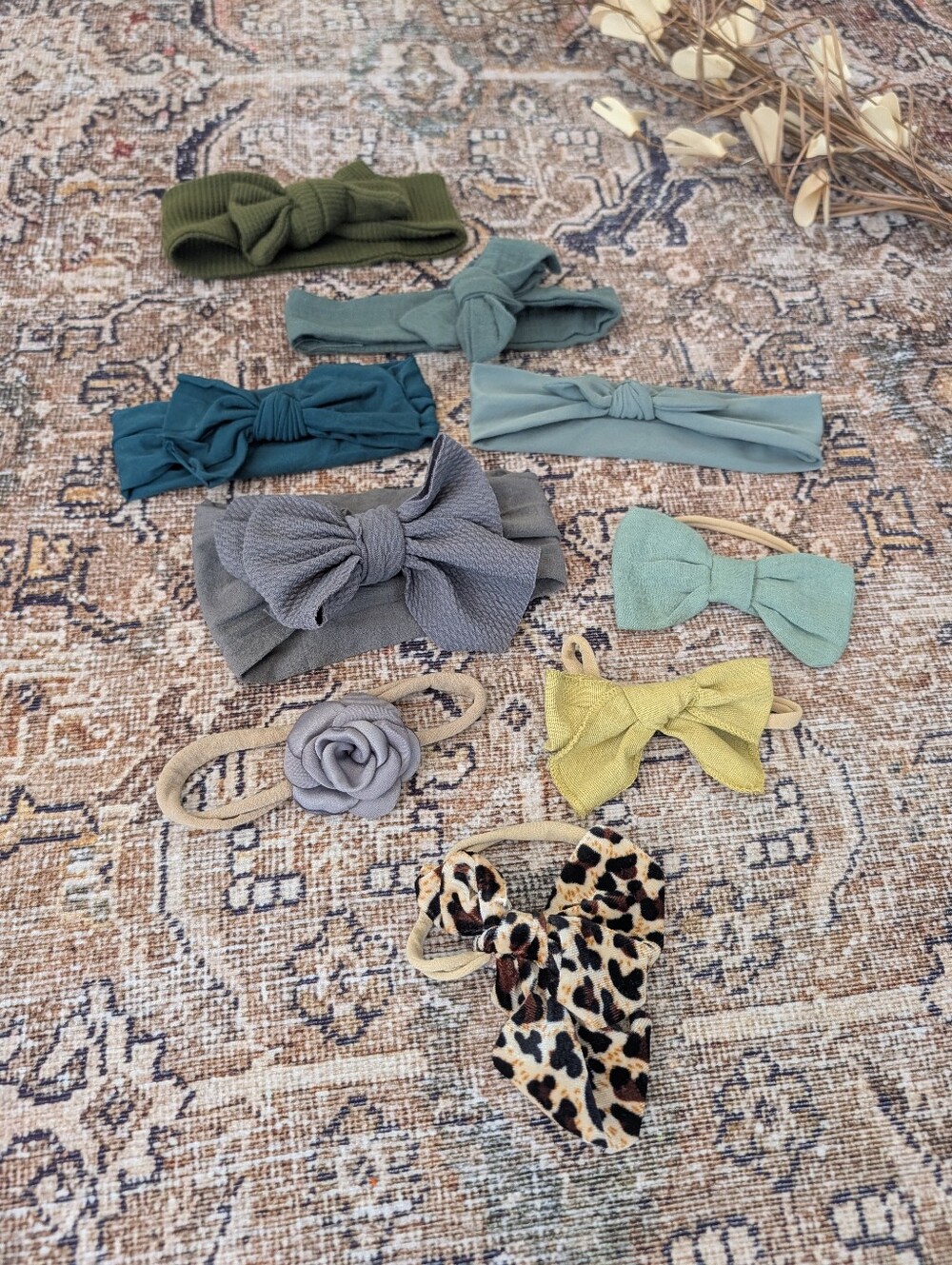 Baby girl Fall headband bundle